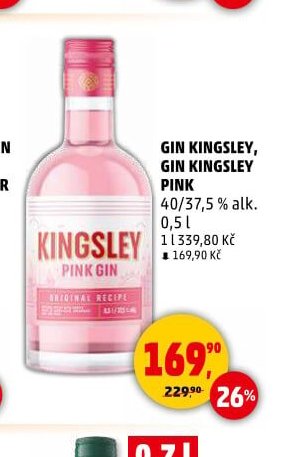 Gin Kingsley, Gin Kingsley Pink - Penny Market akcniletaky.com