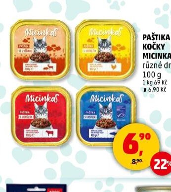 Paštika pro kočky Micinka 100 g