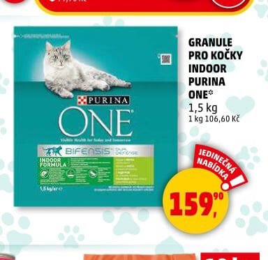 Granule pro kočky Indoor Purina One 1,5 kg