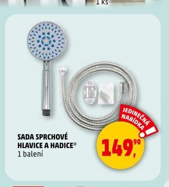 SADA SPRCHOVÉ HLAVICE A HADICE