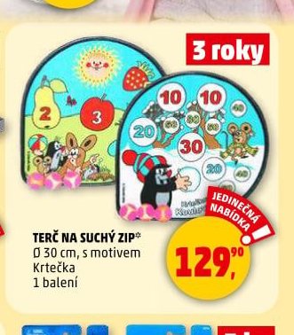 TERČ NA SUCHÝ ZIP Krtečka