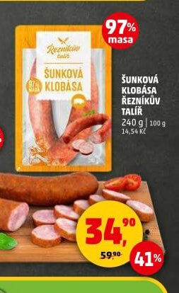 ŠUNKOVÁ KLOBÁSA ŘEZNÍKŮV TALÍŘ