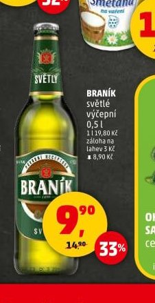 BRANÍK světlé výčepní