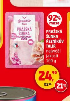 PRAŽSKÁ ŠUNKA ŘEZNÍKŮV TALÍŘ