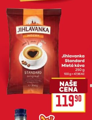 Jihlavanka Standard Mletá káva