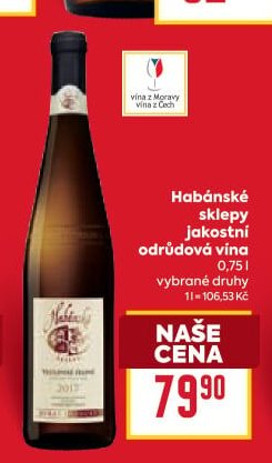 Habánské sklepy jakostní odrůdová vína