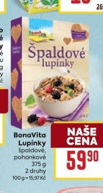 BonaVita Lupínky špaldové, pohankové