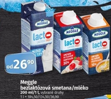 Produkty bez laktózy Meggle