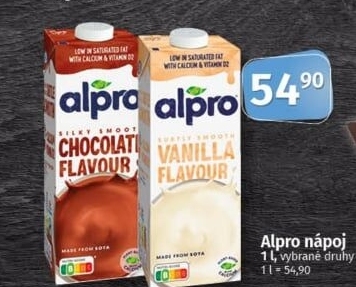Rostlinné nápoje Alpro