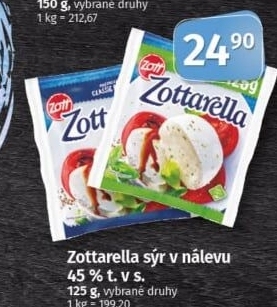 Sýr Zottarella Zott