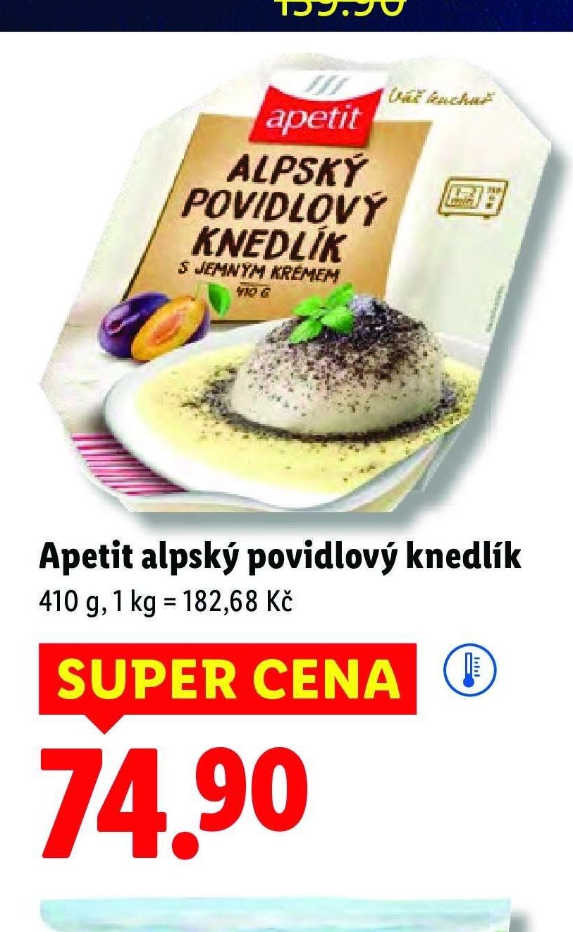 Apetit alpský povidlový knedlík 410 g
