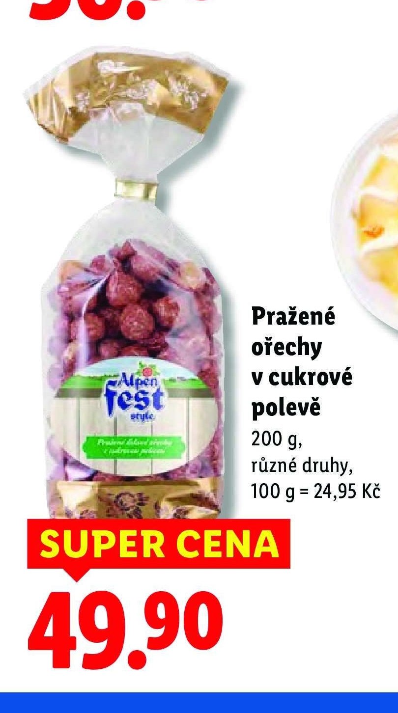Alpenfest Pražené ořechy v cukrové polevě 200 g