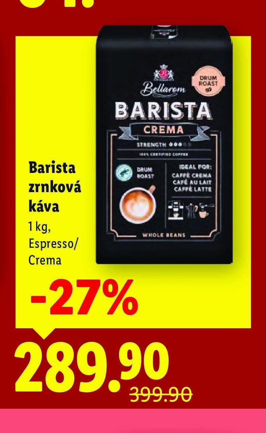 Barista zrnková káva 1 kg