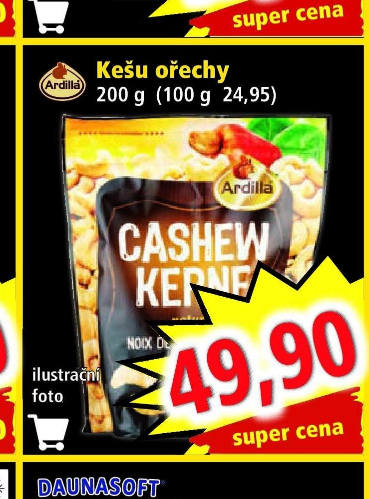 Ardilla Kešu ořechy 200 g