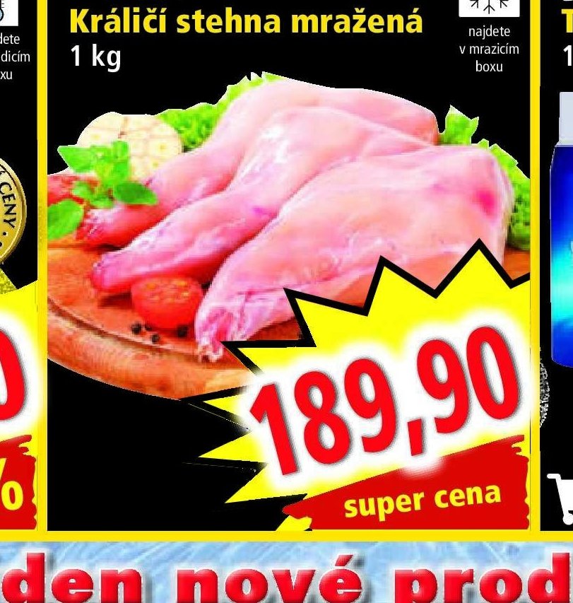 Bidfood Králičí stehna mražená 1 kg