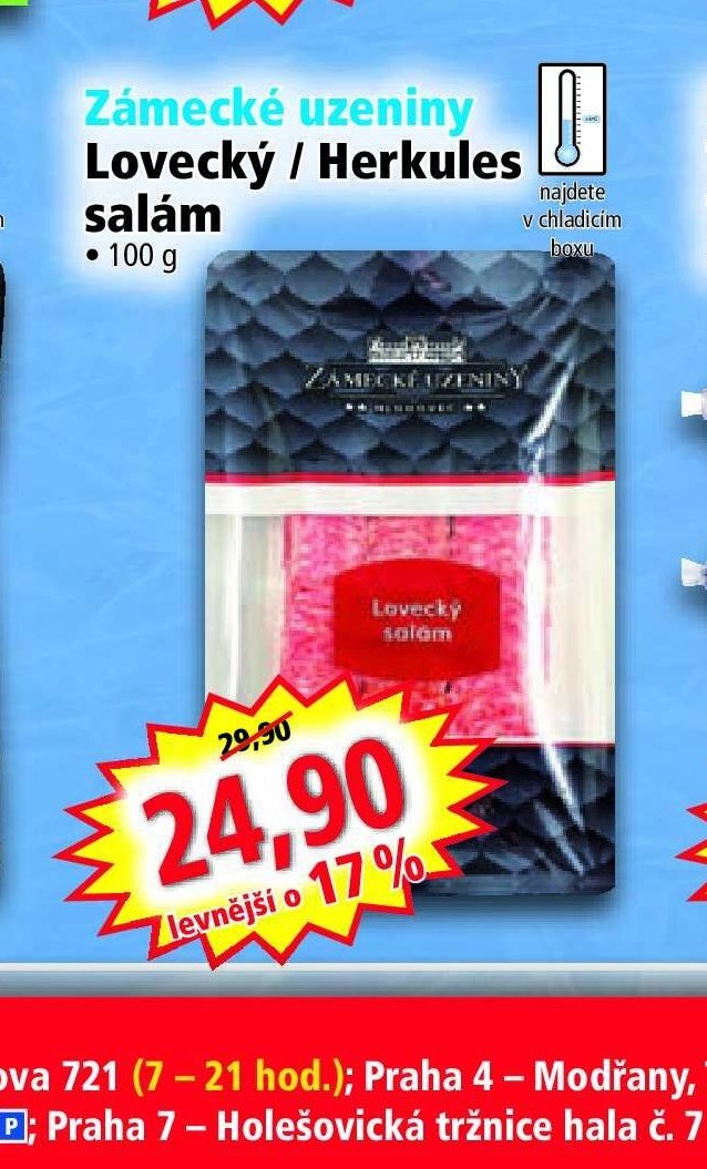 Zámecké uzeniny Lovecký / Herkules salám