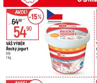VÁŠ VÝBĚR Řecký jogurt