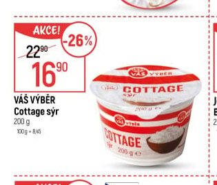 VÁŠ VÝBĚR Cottage sýr