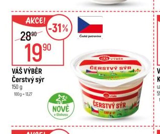 VÁŠ VÝBĚR Čerstvý sýr