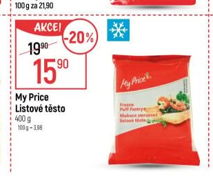 My Price Listové těsto