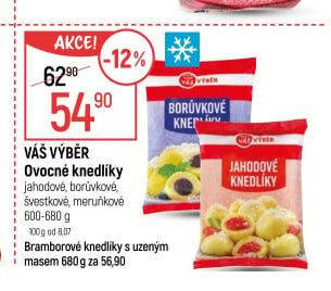 VÁŠ VÝBĚR Ovocné knedlíky - Globus akcniletaky.com