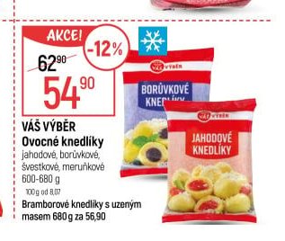 Váš výběr Ovocné knedlíky jahodové, borůvkové, švestkové, meruňkové 600-680 g - Globus akcniletaky.com