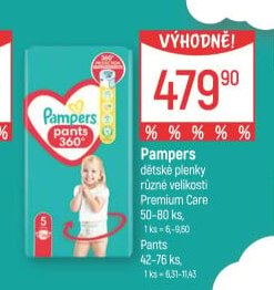 Pampers Premium Care Pants dětské plenky