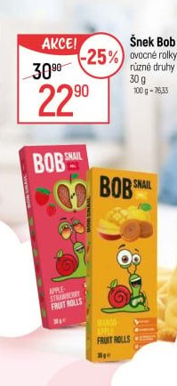 Šnek Bob ovocné rolky