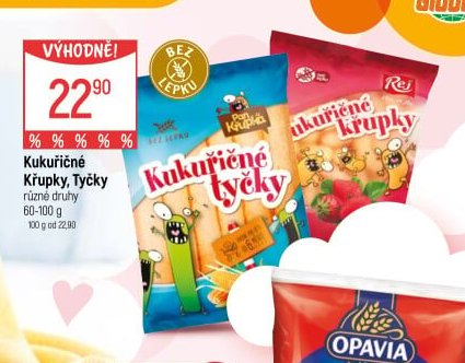Kukuričné Křupky, Tyčky