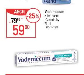 Vademecum zubní pasta
