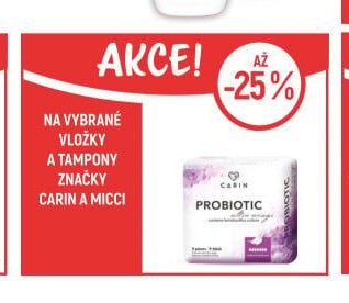 Carin a Micci vložky a tampony