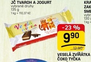 Veselá zvířátka čoko tyčka