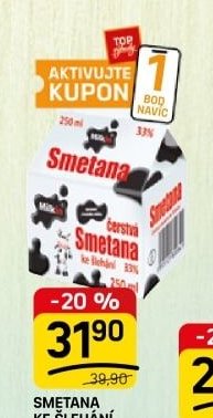 Smetana ke šlehání čerstvá