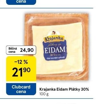 Krajanka Eidam Plátky 30%