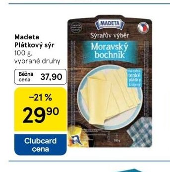 Madeta Plátkový sýr
