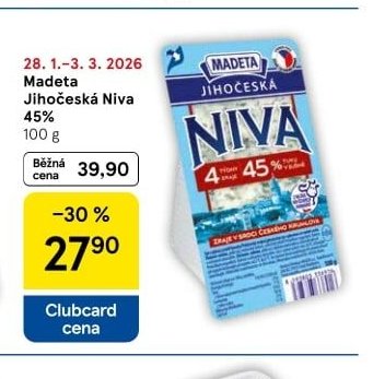 Madeta Jihočeská Niva 45%