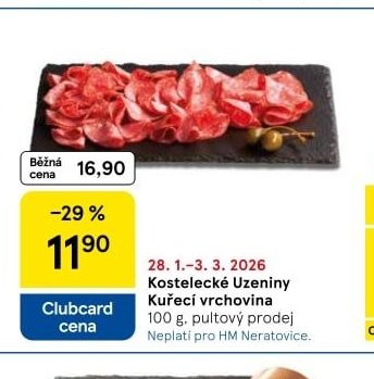 Kostelecké Uzeniny Kuřecí vrchovina