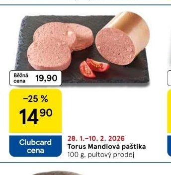 Torus Mandlová paštika