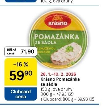 Krásno Pomazánka ze sádla