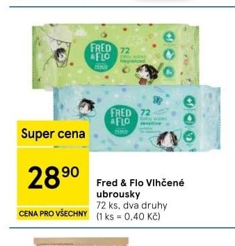 Fred & Flo Vlhčené ubrousky