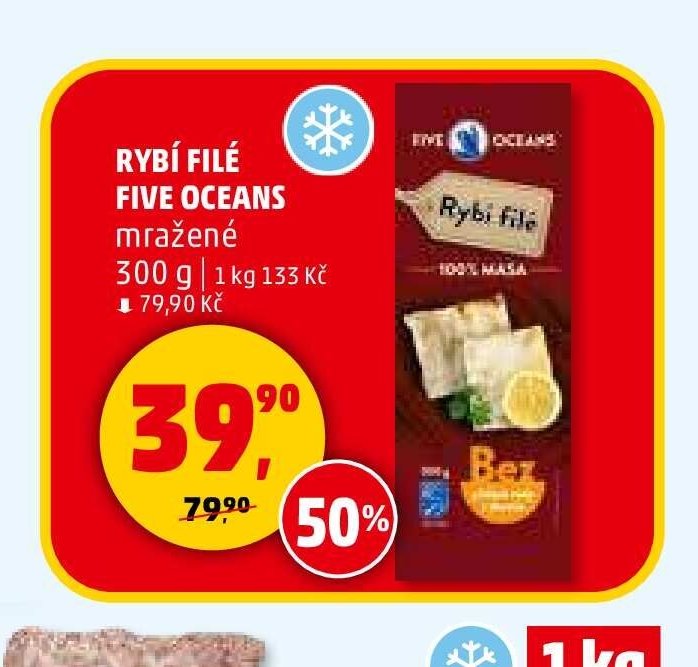 RYBÍ FILÉ FIVE OCEANS mražené 300 g