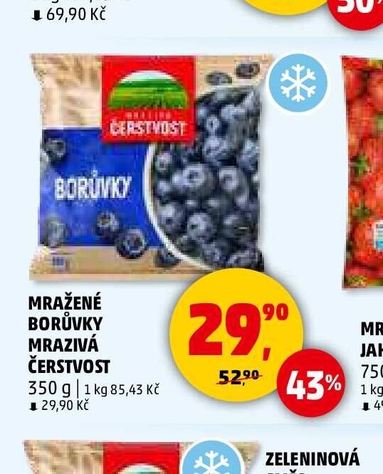MRAŽENÉ BORŮVKY MRAZIVÁ ČERSTVOST 350 g