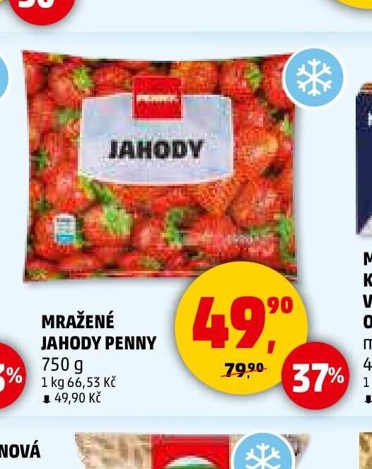 MRAŽENÉ JAHODY PENNY 750 g