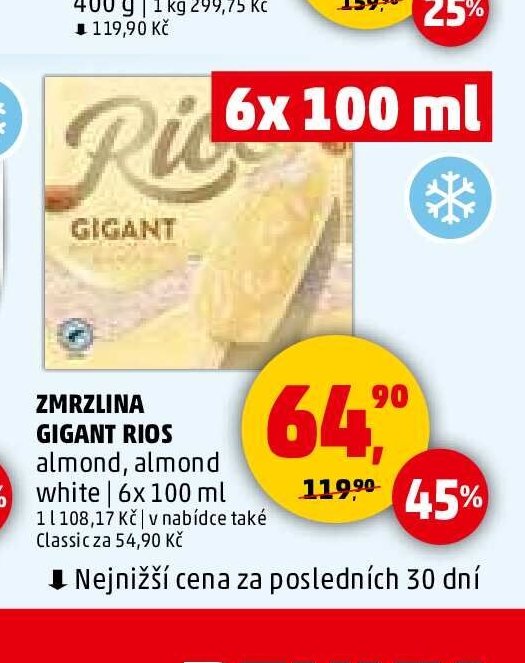 ZMRLZINA GIGANT RIOS almond, almond white 6x 100 ml