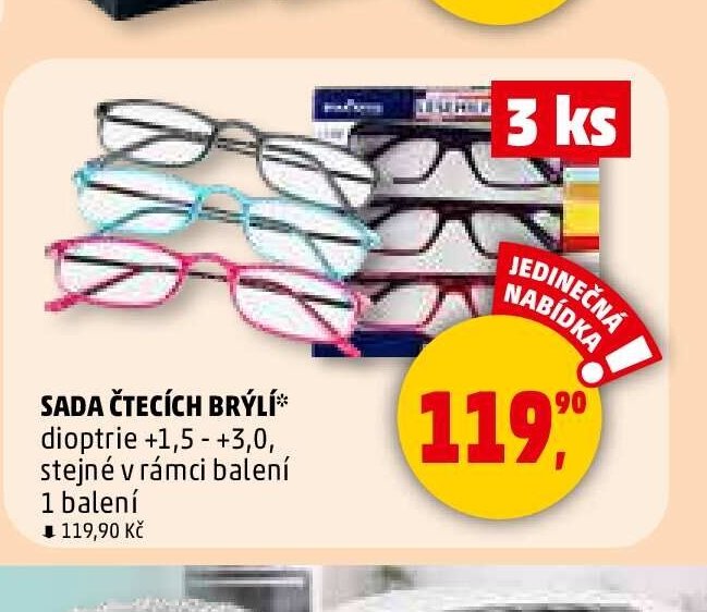 SADA ČTECÍCH BRÝLÍ