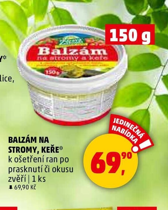 BALZÁM NA STROMY, KEŘE