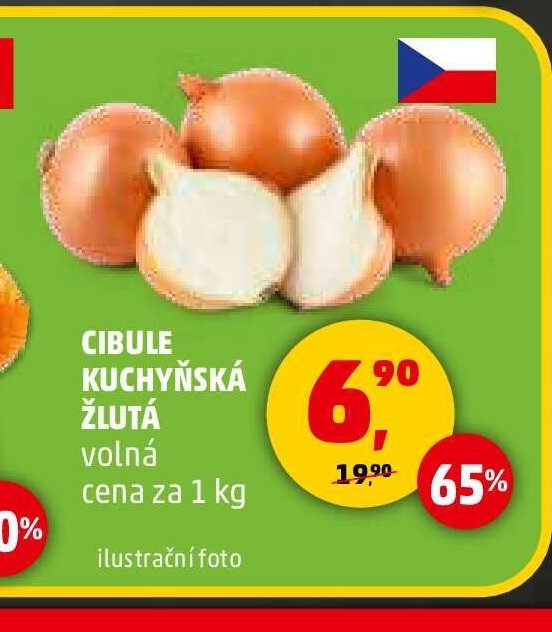 CIBULE KUCHYŇSKÁ ŽLUTÁ