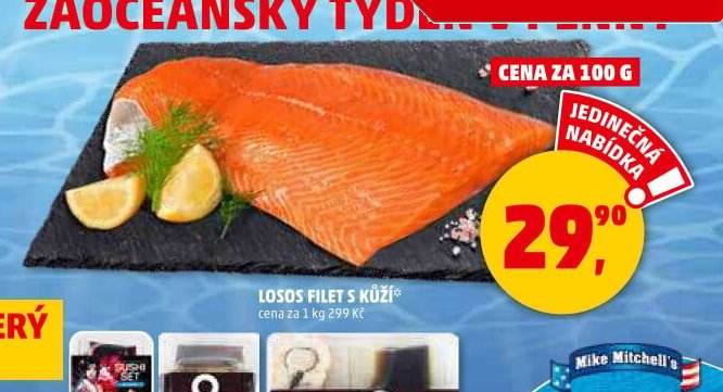 Losos filet s kůží