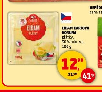 Eidam Karlova Koruna plátky