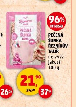 PEČENÁ ŠUNKA ŘEZNÍKŮV TALÍŘ nejvyšší jakosti 100 g